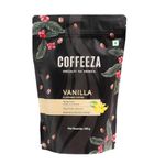 Coffeeza Vanilla Flavoured Ground Coffee Powder | Fine Grind (Espresso & Moka Pots) | 100% Arabica Premium Grade Coffee, Medium Roasted - 250gm