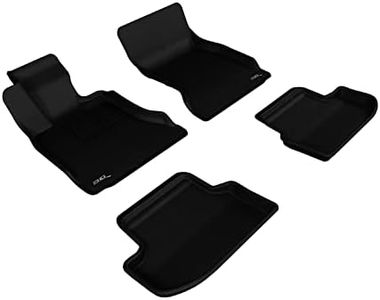 3D MAXpider Complete Set Custom Fit All-Weather Floor Mat for Select BMW 5 Series F11 Models - Kagu Rubber (Black)