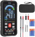 ALLmeter Digital Multimeter Voltmeter Smart Electrical Tester Multimeter Auto Ranging 9999 Counts Measures Voltage Current Resistance Continuity Capacitance Frequency Temperature NCV Live Wire TRMS