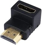 DTECH 4K HDMI Adapter 90 Degree Right Angle Male to Female Port Coupler