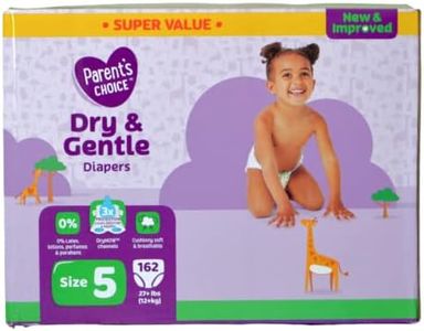 Parent's Choice Diapers, Dry & Gentle Diapers Size 5 - Super Value 162 Count