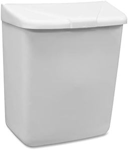 Hospeco Feminine Hygiene Receptacle, White ABS Plastic, 250-201W