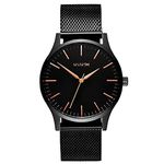 MVMT Analogue Quartz Watch for Men with Black Stainless Steel Bracelet - D-MT01-BBRG