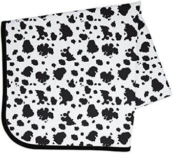 BapronBaby Cowhide Splash Mat - Waterproof Catch-All for Under High Chairs, Floors, Tables, Playtime or Arts & Crafts - Machine Washable - 45" x 45”