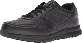 Skechers for Work Men's Nampa Food Service Shoe,black polyurethane,7 W US