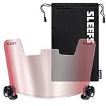 SLEEFS Football Helmet Visor [Pink Gray Clear] - Tinted Professional Football Visor/Shield - Fits Youth & Adult Helmets - Includes Quick Visor Clips + Microfiber Travel Bag