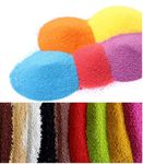 Quantum Retail - (16 Colors X 175 Grams Each= Total 2.8 kg) Sugar Size Multi Colour Crystal/Quartz Silica Sand for Home and Garden Decor,Aquarium Substrate,Terrarium,Aquarium Decorative Sand