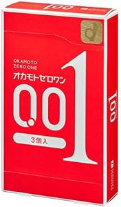 Japan Okamoto 001 0.01 mm Zero One Thinnest Condoms Medium Size 3 Pieces