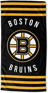 Northwest NHL Boston Bruins Beach Towel, 30" x 60", Stripes