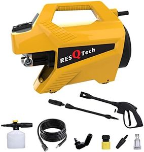 ResQTech PW-102 Advance 2100 Watt 150 Bar High Pressure Induction Washer with Foam Cannon,90 Degree Nozzle,7m Hose Pipe /10 m Power Cord,Copper Winding (3 Year Warranty) New Revised 2023 Version