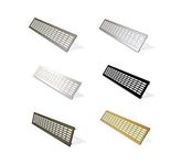 Aluminium Air Vent Grille/Cooker Cabinet Vent/Under Cupboard Heater Grilles (Silver, 60mm x 300mm)