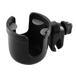 Accmor Stroller Cup Holder, Universal Cup Holder, Large Caliber Designed Cup Holder for Bottle with Handle, 360 Degrees Universal Rotation Bottle Holder for Stroller, Pushchair,Wheelchair, Walker