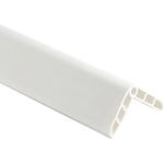 TRUHUI Colorful Rubber Wall Corner Guard Edge Protector,Anti-Collision Strip, Self-Adhesive Garage Wall Guards, Safety Edge & Corner Guards Colorful Childproofing Protection, Length 1M,White