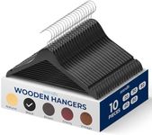 Wood Hangers - Space Saving Heavy Duty Slim Suit Clothes Hanger Set