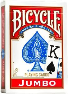 Bicycle Poker Size Jumbo Index Playing Cards (Colors May Vary)