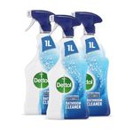 Dettol Bathroom Cleaner Spray, Multipack of 3 X 1L, Total of 3L, Antibacterial Bathroom Spray, Shower Cleaner, Shower Screen Cleaner, Limescale Remover, Disinfectant, Household Cleaners