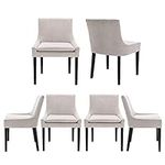 COLAMY Corduroy Dining Chairs Set o