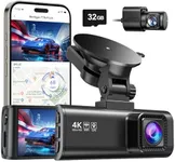 REDTIGER Dash Cam Front Rear, 4K/2.