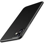 JETech Ultra Slim (0.35mm Thin) Case for iPhone 11, 6.1-Inch, Camera Lens Cover Full Protection, Lightweight, Matte Finish PP Hard Minimalist Case, Support Wireless Charging (Black)