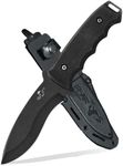 Bear OPS CC-200-B4-B Constant G10 Handle/Epoxy Coated with Kydex Sheath Knife, 9 3/8", Black