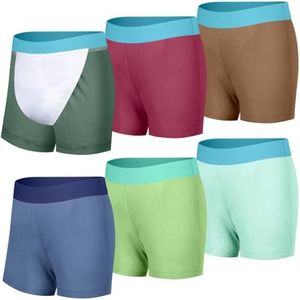 BIG ELEPHANT Toddler Potty Training Underwear 6-Pack – Absorbent Cotton Boxer Briefs for Boys and Girls, Training Pants