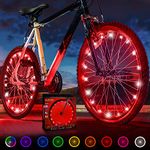 Activ Life Bicycle Tire Lights (2 Wheels, Red) Hot LED Bday Gift Ideas & Presents for Summer - Popular Fun Accessories for Cool Beach Cruisers for Him or Her - Men, Women, Kids & Fun Teens