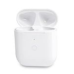 Wireless Charging Case Replacement Compatible with Air pods Charger Case with Bluetooth Pairing Sync Button White(No Earbuds)