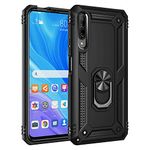 Jielangxin Keji Case for Huawei Y9s Case Cover,360 Degree Rotating Ring Holder Kickstand Case for Huawei Y9s 2019 STK-L22 STK-LX3 / P Smart Pro 2019 STK-L21 / Honor 9X Pro HLK-AL10 Case Cover Black