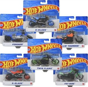 Hot Wheels Street Power Collectible Motorcycle - Complete Set of 6