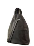 LeahWard Anti-theft Women's Soft Geniune Leather Rucksack Unisex Backpack Bag Handbags For Holiday 244 (BLACK)