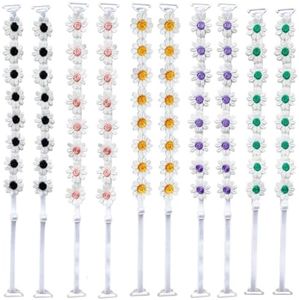 Moly Story Floral Bra Straps for Strapless Bra, Removable Decorative Daisy Flower Bra Straps for Dress / 5 Pairs/Pack