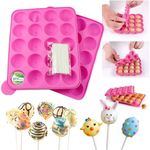 Silicone Cake Pop Mold + 120 Sticks