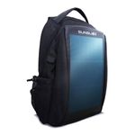 Sunslice | Backpack with Solar Panel for Laptop, Travel Bag with Flexible and Powerful Solar Cells, Shatterproof and Scratch-Resistant, Ideal for Hiking or Camping, Black