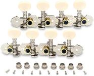 Metallor Guitar Machine Heads Tuning Pegs Tuning Keys for Mandolin Banjo and 8 String Guitars Instruments Double Hole Chrome Plating 4L 4R.