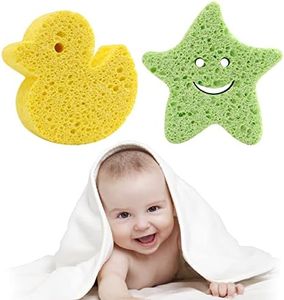 Spugna da bagno per bebè, 2 pezzi in spugna da bagno per bambini, spugna da bagno per bambini, spugna da bagno per bambini, spugna da bagno morbida a forma carina per bambini