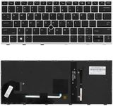 YAEHUYING New Keyboard with Pointer and Backlit for HP Elitebook 730 G5 735 G5 830 G5 836 G5 Series Laptop P/N: L13697-001 6037B0135401 Silver Frame US Layout