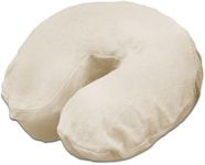 Body Linen Comfort Flannel Face Rest Covers for Massage Tables (Natural, 10 Pack) - Soft, Durable and Light 100% Cotton Flannel Face Cradle Covers for Professional Use