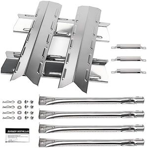 Barbqtime Grill Replacement Parts for Kenmore 146.34611410 146.05349710 146.46372610 146.34461410 146.10016510 146.16197210 146.16198211, Stainless Steel Heat Plate, Grill Burner, Crossover Tube