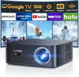 [1000 ANSI/Google TV] 4K Projector 