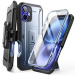 SUPCASE for iPhone 16 Case with Screen Protector (Unicorn Beetle Pro), [Built-in Stand & Belt-Clip] [Military-Grade Protection] Full Body Heavy Duty Phone Case for iPhone 16 6.1'' 2024, Tilt