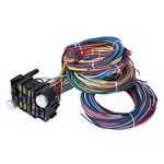 12 Circuit Wiring Harness kit-Acouto Fuse Wire Harness 12V,12V 21 Circuit 21 Circuits Wiring Harness Kit Universal Accessory for Car Truck RV Motor Home