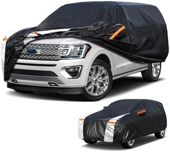 Cotryvox Large SUV Car Cover for Ford Expedition 100% Waterproof All Weather, Heavy Duty Outdoor Full Exterior Covers Rain Sun Wind UV Protection.