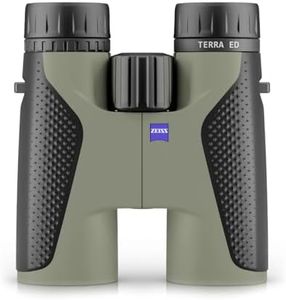 ZEISS Terra ED Binoculars 10x42 Waterproof, and Fast Focusing with Coated Glass for Optimal Clarity in All Weather Conditions for Bird Watching, Hunting, Sightseeing, Black-Green (Black-Green)