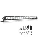 Willpower 20 Inch 90W Led Work Light Bar Single Row LED Light Bar Spot Beam with Mounting Bracket Led Fog Off Road Driving Lights Bar Waterproof for Truck Tractor Boat 4X4 ATV UTV SUV