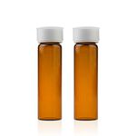 ALWSCI Borosilicate Glass 40ML Amber, EPA TOC Screw Neck Vial with Certified Case of 72 (Amber)