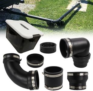 Sporacingrts RV and Camper Sewer Waste Plumbing Connection System Kit Compatible with 3" PVC Pipe RV Sewer Adapter RV Sewer Hose Fittings