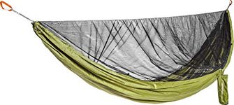Cocoon Hammock, Ultralight Mosquito Net, Olive Green/Black, 20D hexagonal ripstop nylon, 140 kg weight capacity