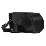 MegaGear MG981 Ever Ready Leather Camera Case and Strap for Fujifilm X-T30, X-T20, X-T10 (16-50mm / 18-55mm Lenses) – Black