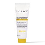 HORACE Mattifying Face Moisturiser SPF30 for Men - Natural Hydrating Cream with UV Protection - Premature Ageing Prevention - Skincare for All Skin Types - Unscented, 75 ml