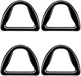 Amanaote Black 1" Inner Diameter D Ring High Body D Rings Non Welded Pack of 6